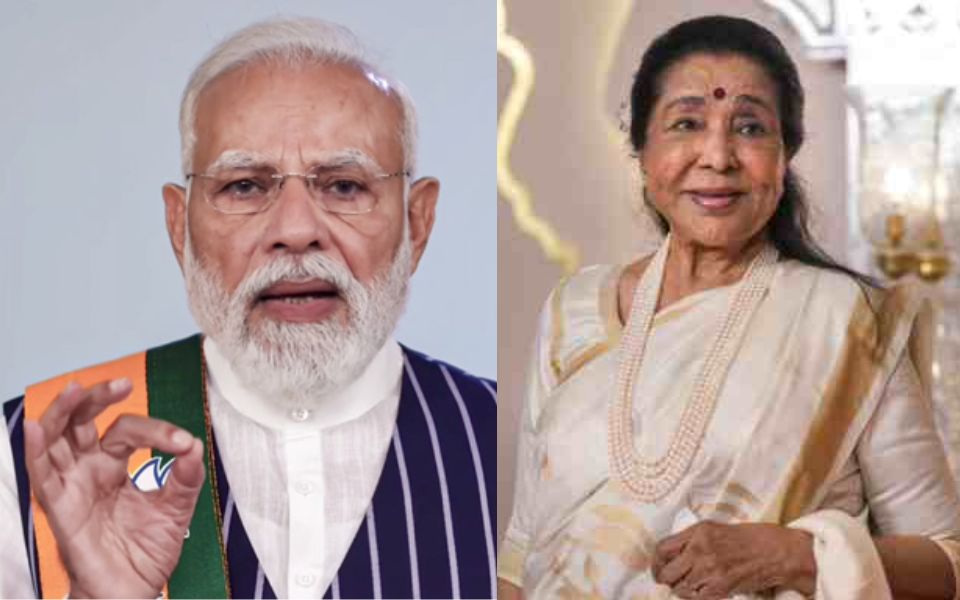 PM Modi voices deep concern over health of Asha Bhosle